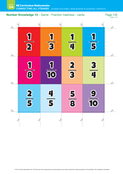 Number Knowledge 13 - Game - Fraction madness - Cards