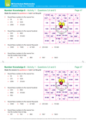 Number Knowledge 6 - Activity 1 - Questions 3, 4 and 5