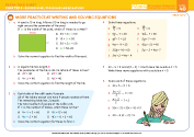 Chapter 8 - Extra Task 29 - More practice at writing and solving equations